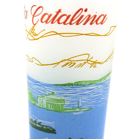 Vintage Retro MCM Set pf 4 Blake Lively Frosted Souvenir High Ball Glasses - Picture 14 of 14